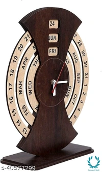 Classic  calender Clocks   - Wooden, Wall Clock, 1 piece